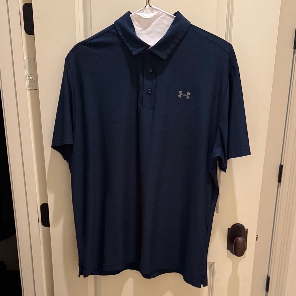 Under Armour Men's Dark Blue Polo